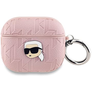 

Karl Lagerfeld PU Embossed Karl Head Pouzdro pro AirPods 3 Pink