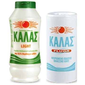 

KALAS LIGHT Jemná mořská sůl 375 g, obsahuje o 51 % méně soli + FLUOR fluorovaná jodovaná, 250 g