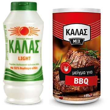 

KALAS LIGHT Jemná mořská sůl 375 g, obsahuje o 51 % méně soli + směs na BARBEQUE 150 g