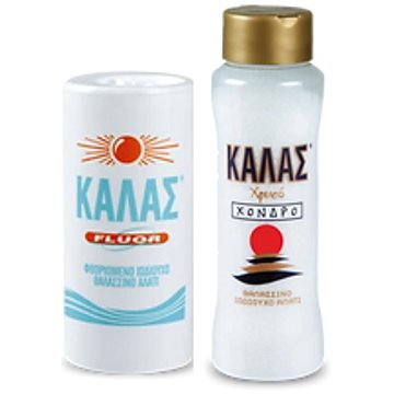 

KALAS FLUOR Jemná fluorovaná jodovaná mořská sůl 250 g + GOLDEN Hrubá 450 g