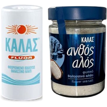 

KALAS FLUOR Jemná fluorovaná jodovaná mořská sůl 250 g + Květinová 300 g