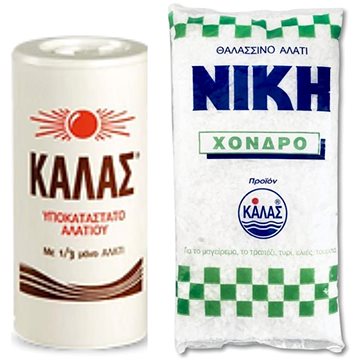 

KALAS Jemná 250 g, obsahuje jen 1 / 3 soli + NIKI Hrubá jodizovaná 1 kg