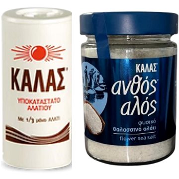 

KALAS Jemná 250 g, obsahuje jen 1 / 3 soli + Květinová 300 g