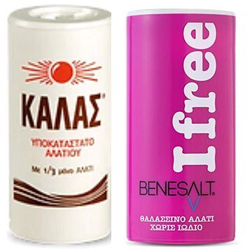 

KALAS Jemná 250 g, obsahuje jen 1 / 3 soli + BENESŮL mořská sůl bez jodu 250 g
