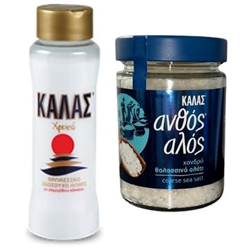 

KALAS mořská sůl GOLDEN Jemná 500 g + Květinová Hrubá 300 g