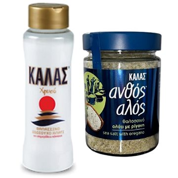 

KALAS mořská sůl GOLDEN Jemná 500 g + Květinová s oregánem 300 g