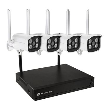 

Secutek Bezdrátový kamerový set, WiFi, SHT-TK4042 - 4 × 2MP kamera, NVR
