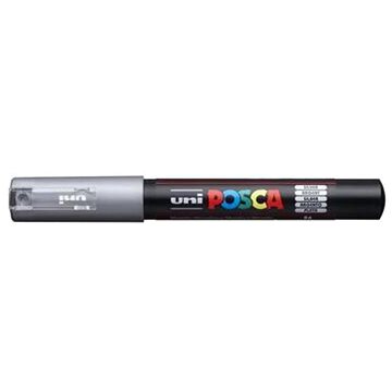 UNI PAINT Posca PC-1M, stříbrný, 0,7–1 mm