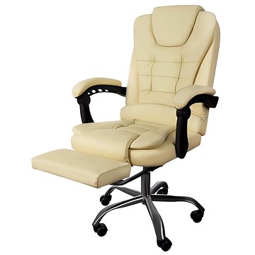 

Malatec 23287 Kancelářská židle EKO kůže krémová