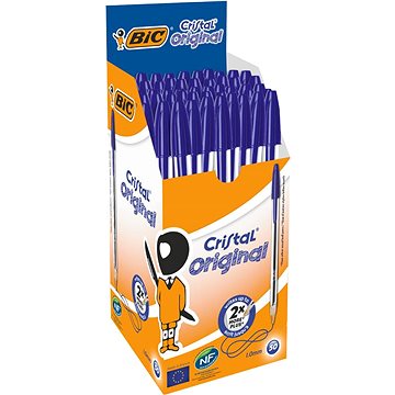 

BIC Cristal Original, 0,32 mm, s víčkem, 50 ks modré