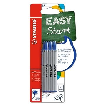 

STABILO EASY Náhradní náplň fine 0,3 mm, balení 6 ks, modrá