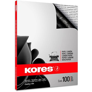 KORES Uhlový papír Carbonet černý 100 listů