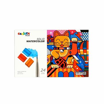 CARIOCA Plus Akvarelové barvy 24 ks