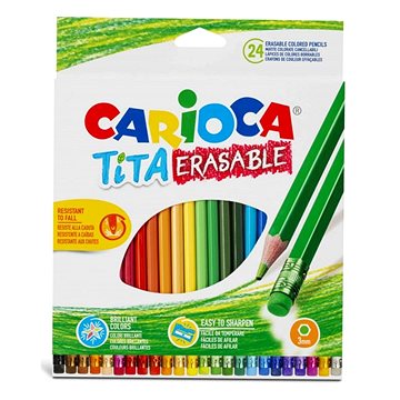 Carioca Tita pastelky 24 ks, smazatelné