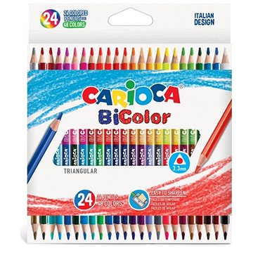 Carioca Bicolor pastelky 24 ks