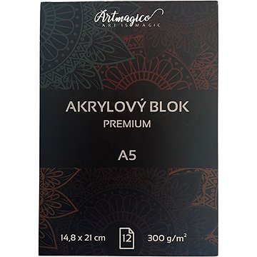 

ARTMAGICO akrylový blok A5, 12 listů, 300 g/m2