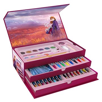 TOYCOMPANY Frozen 2 Ledové království kufřík na kreslení 52 ks