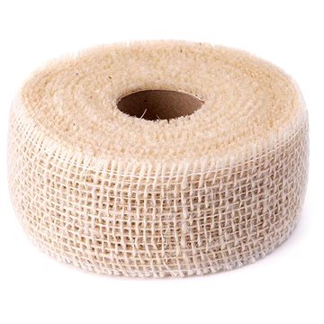 

DuraHome Jutová stuha 5 cm / 10 m, vyztužená, bílá