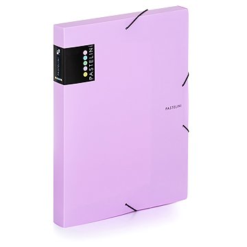 

KARTON P+P Pastelini krabice PP s gumou A4 fialová
