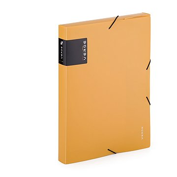 

KARTON P+P Verde krabice PP s gumou A4 hořčice