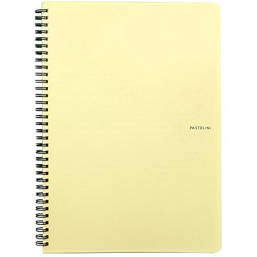 KARTON P+P Pastelini Twin wire A4 PP žlutý