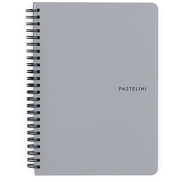 

KARTON P+P Pastelini Twin wire A5 PP šedý