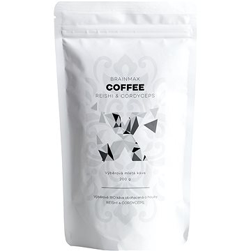 

BrainMax Coffee Reishi & Cordyceps, káva s houbami, BIO, 200 g