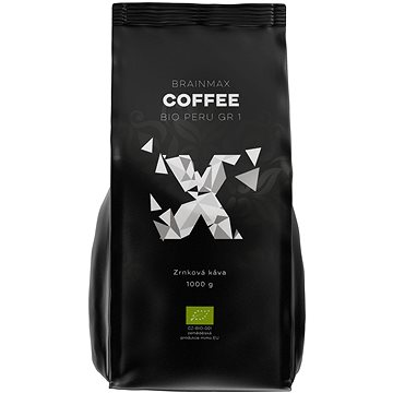 

BrainMax Coffee Káva Peru Grade 1 Bio, Zrno, 1 kg
