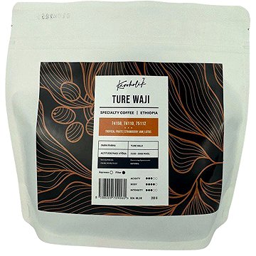 

KÁVOHOLIK Etiópia, Ture Waji, zrnková, 200g