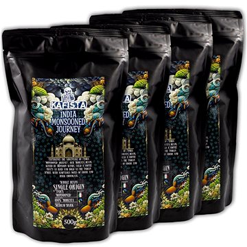 

Kafista "India Monsooned Journey" - zpracování monzunováním - 100 % Robusta - 4 × 500 g