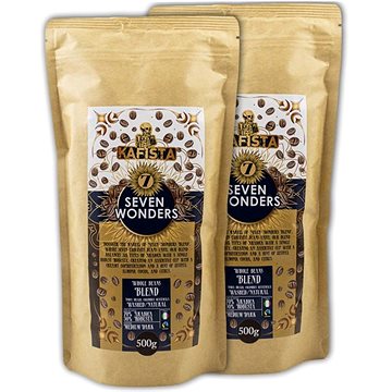 

Kafista "Seven Wonders" - Espresso Směs 70 % Arabica, 30 % Robusta, Fairtrade 2 ×500 g