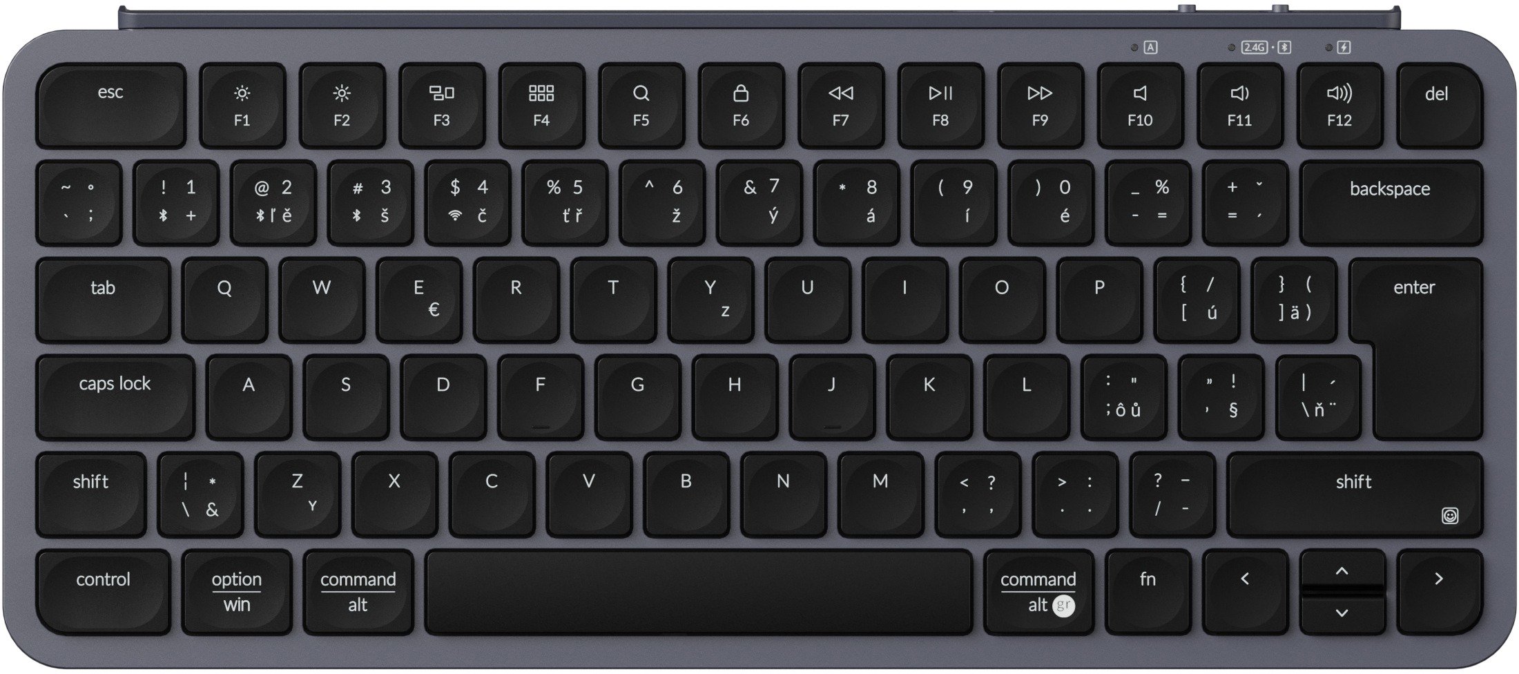 Keychron B1 Pro Wireless Keyboard - Space Gray, CZ/SK