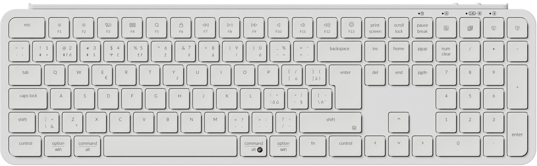 

Keychron B6 Pro Wireless Keyboard - Ivory White, CZ/SK