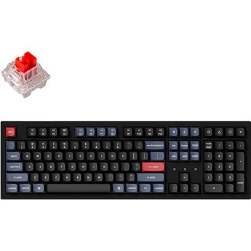 

Keychron K10 Pro White Backlight Red Switch, Black - US