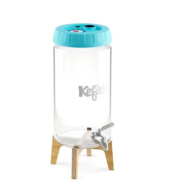 

Kefirko Kombucha fermenter se stojánkem a výčepem, 4 l, modrý