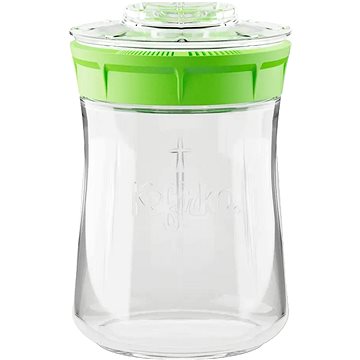 

Kefirko Kefírový kombucha fermerter a pěstební nádoba na klíčky, objem 900 ml, zelený