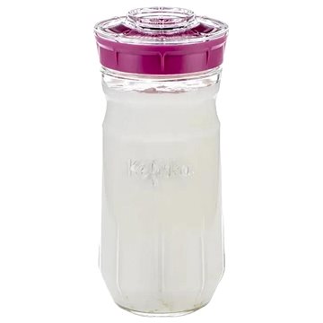 

Kefirko Kefírový kombucha fermerter a pěstební nádoba na klíčky, objem 1400 ml, růžový