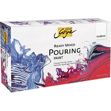 KREUL Solo goya Pouring fluid, sada 6 barev x 80 ml