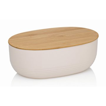 

Kela Chlebník NAMUR plast / dřevo béžový