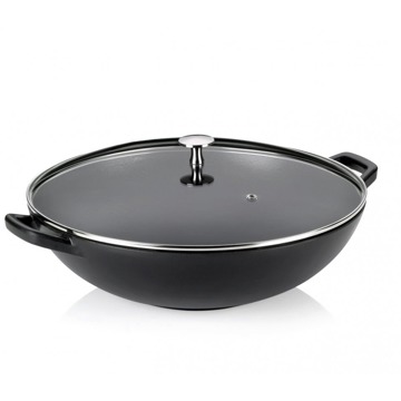 

KELA Calido Wok s poklicí 36 cm černý litina