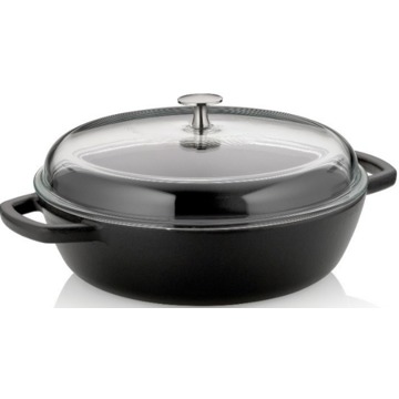 

KELA Calido Farmářská pánev černá kulatá 16 cm 28 cm 3,8 l litina