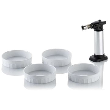 

Kela Creme Brullée set MANOU 4ks miska + 1ks flambovací pistole