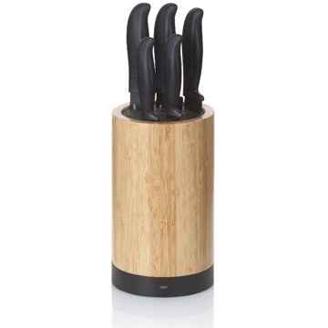 

KELA Sada nožů ve stojanu Acida bambus černý 24 cm 13 cm