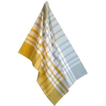 

KELA Utěrka na nádobí Svea 70 × 50 cm kari žlutá/modrá kostkovaná