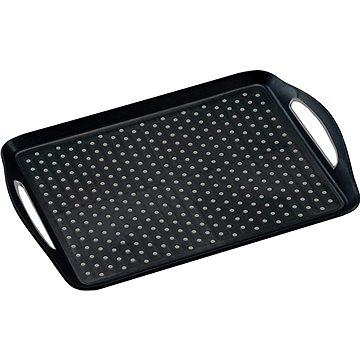 

Kesper Servírovací tác plastový, protiskluzový černý 45,5 x 32cm