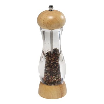 

Kesper Mlýnek na sůl a pepř, gumovníkové dřevo s průhledným tělem, výška 22 cm