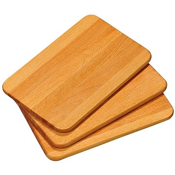 

KESPER Prkénka na krájení 3 ks, 23 × 15 × 1 cm, bukové dřevo