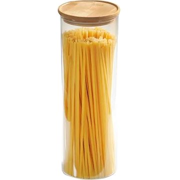 

Kesper Skleněná dóza s bambusovým víkem a kovovým uzávěrem, 1800 ml