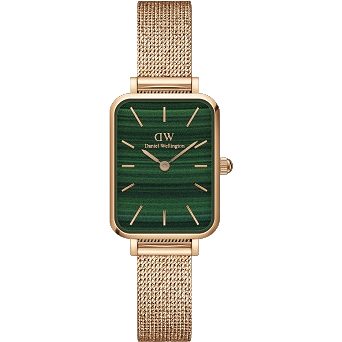 

DANIEL WELLINGTON Quadro Pressed Mesh Rose gold/Green