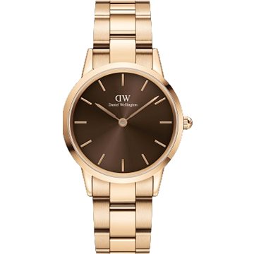 

DANIEL WELLINGTON Iconic Link Amber 32 mm Rose gold